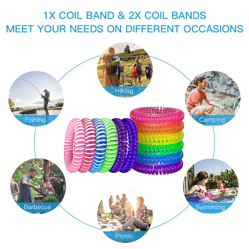 Mosquito Repellent Bracelet, LYUNIT 12 Packs Mosquito Bands, 100% Natural Deet Free Insect Repellent Bands, Anti Insects,Bugs and Midge, Long-Lasting Waterproof, Safe Pest Control for Kids and Adults - NewNest Australia