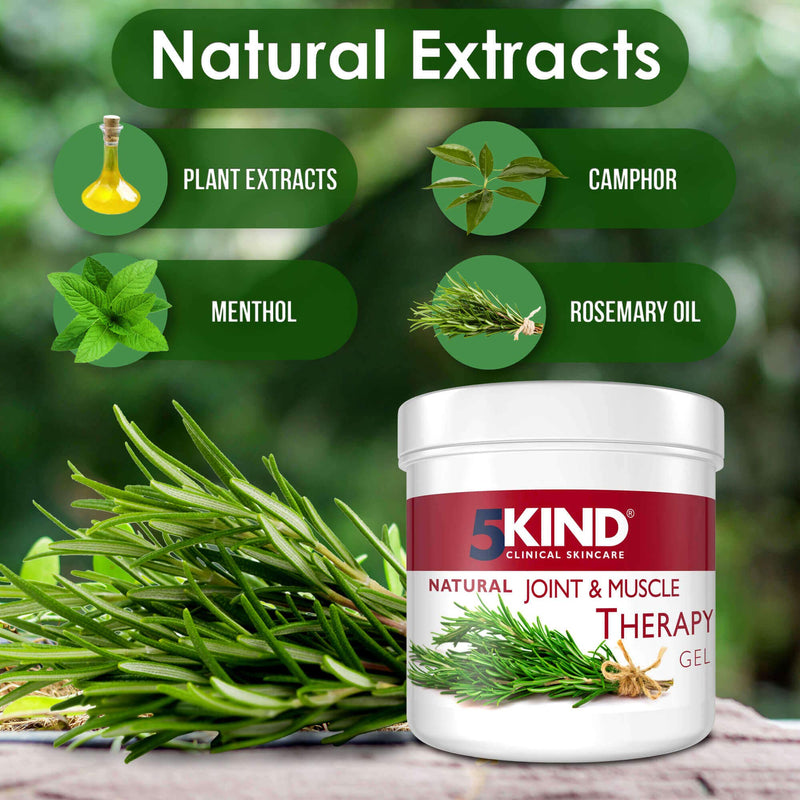 5Kind Natural Pain-Relieving Gel Against Joint And Muscle Pain, Proven Anti-Inflammatory Effect, Unique Deep Penetrating Effective Formula, Suitable For Muscles, Knees, Joints, Hands - NewNest Australia