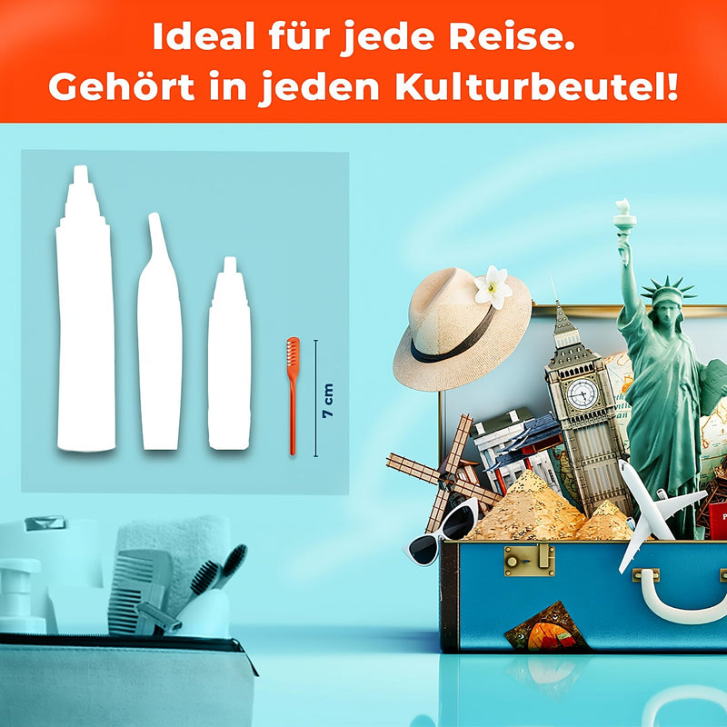 Silkslide Nose Hair Trimmer, Nose Trimmer, Nose Hair Razor For Men, Women With One Blade Known From Lion'S Den, Without Electricity, Hygienically Produced In D 3 Pieces - NewNest Australia