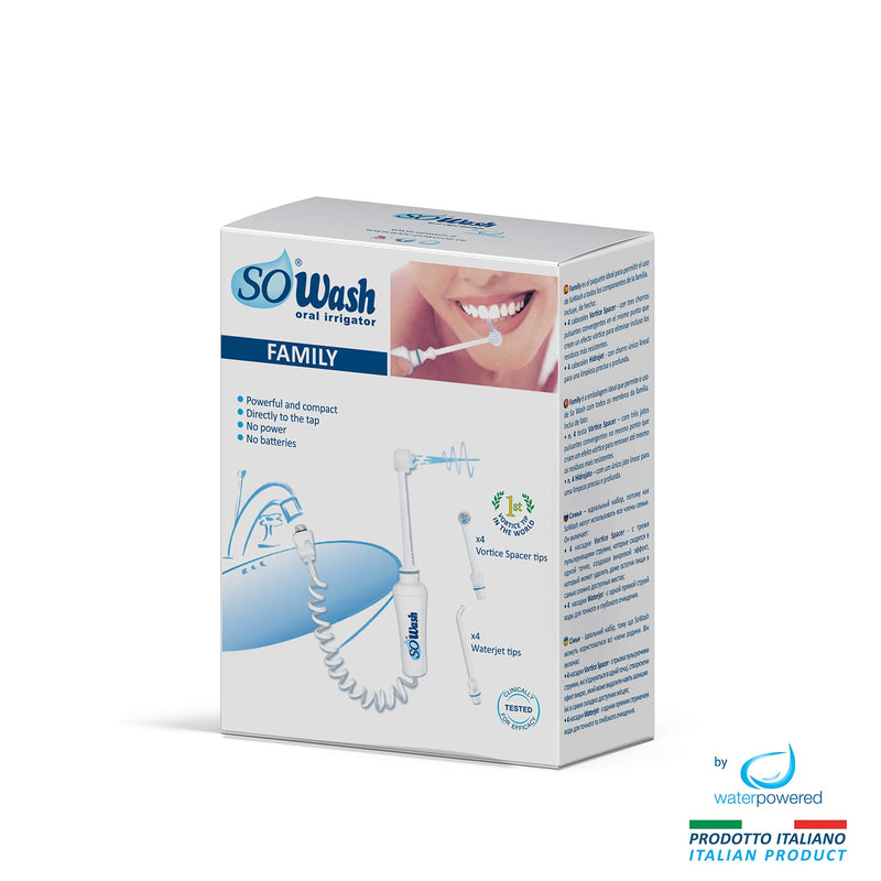 SOWASH - packaging "FAMILY" - pulse oral irrigator for oral hygiene that can be connected to the tap - NewNest Australia