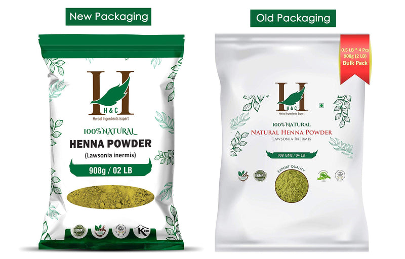 H&C Organically Cultivated Henna Powder Specially For Hair - Bulk Pack -Triple Sifted Henna Powder - Lawsonia Inermis (For Hair) 02 Lb 32 Oz (908 Gms)- No Ppd No Chemicals, No Parabens - NewNest Australia