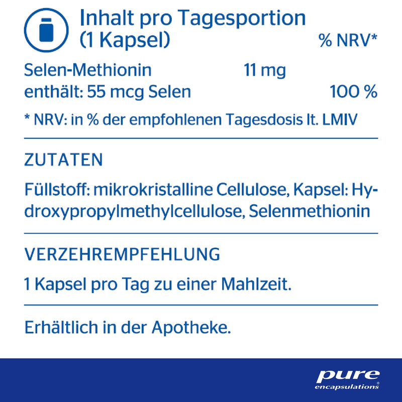 Pure Encapsulations - Selenium 55-90 capsules - NewNest Australia