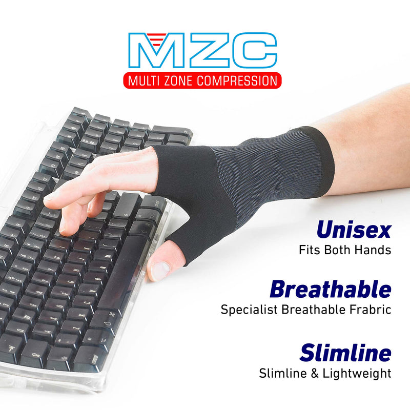 Neo G Wrist and Thumb Support for Arthritis, Joint Pain, Tendonitis, Sprain, Hand Instability - Wrist Support for Sports, Daily Wear – Wrist Brace Multi Zone Wrist Compression Hand Support - L - Black Large: 19-23 cm - NewNest Australia