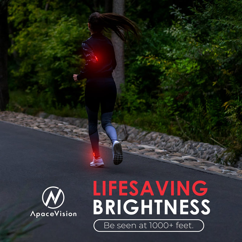 LED Safety Light (2 Pack) + Free Bonuses | Clip On Strobe/Running Lights for Runners, Dogs, Bike, Walking | The Best High Visibility Accessories for Your Reflective Gear, Bicycle etc Red - NewNest Australia
