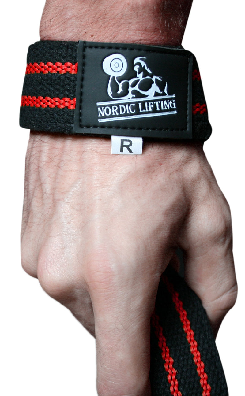 Lifting Straps (2 Pairs/4 Straps) for Weightlifting/Cross Training/Workout/Gym/Powerlifting/Bodybuilding-Support for Women & Men - Premium Quality Equipment & Accessories -Avoid Injury Red/Orange - NewNest Australia