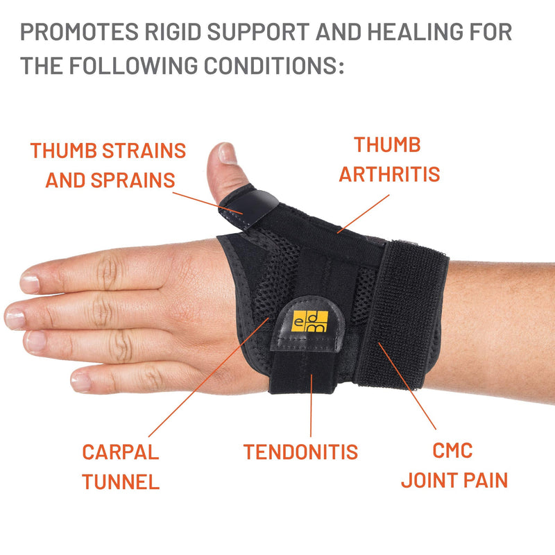 Everyday Medical Thumb Brace & Thumb Splint With Thumb Orthosis For Carpal Tunnel Syndrome, Arthritis, Tendonitis | With Wrist Support | Wrist Bandages For Left Or Right - NewNest Australia