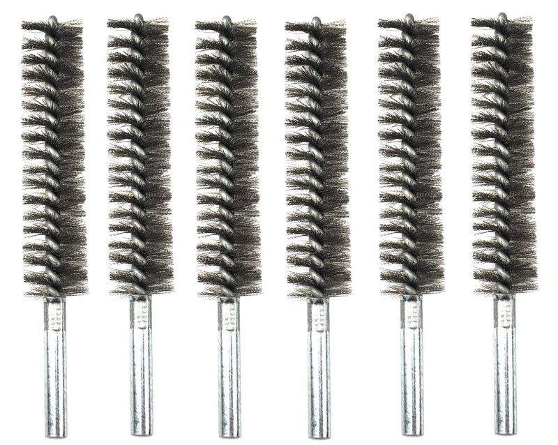 Ctsyuqoo 6pcs Pipe Cleaning Brush Set Stainless Steel Bristles, Stainless Steel Pipe Brush for Auto Parts,Bottles, Guns, Tubes, Etc. 4/5"(20mm) - NewNest Australia