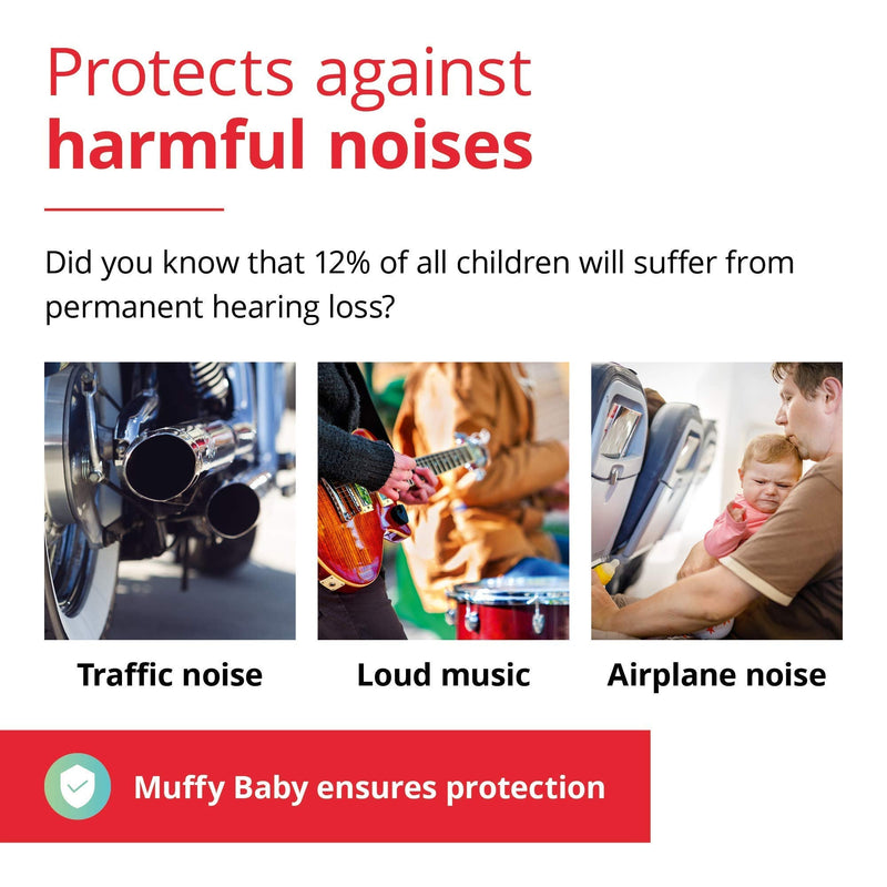 Alpine Muffy Baby Ear Protection for Newborn and Babies up to 36 Months – Noise Reduction Earmuffs for Toddlers & Children – Comfortable Infant Ear Muffs Prevent Hearing Damage & Improve Sleep, Black - NewNest Australia