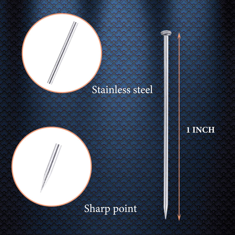 2000PCS Straight Pins for Crafts, Sewing Pins for Fabric Dressmaker Pins, Long 1 Inch Flat Head Pins for Quilting, Sewing, Jewelry DIY Fine Satin Pins - NewNest Australia