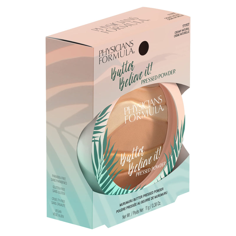 Physicians Formula, Butter Believe It! Face Powder, Pressed Powder with Soft Texture, with Murumuru Butter, Cupuaçu Butter, Tucuma Butter, Essential Fatty Acids and Pro-vitamins, Creamy Natural - NewNest Australia