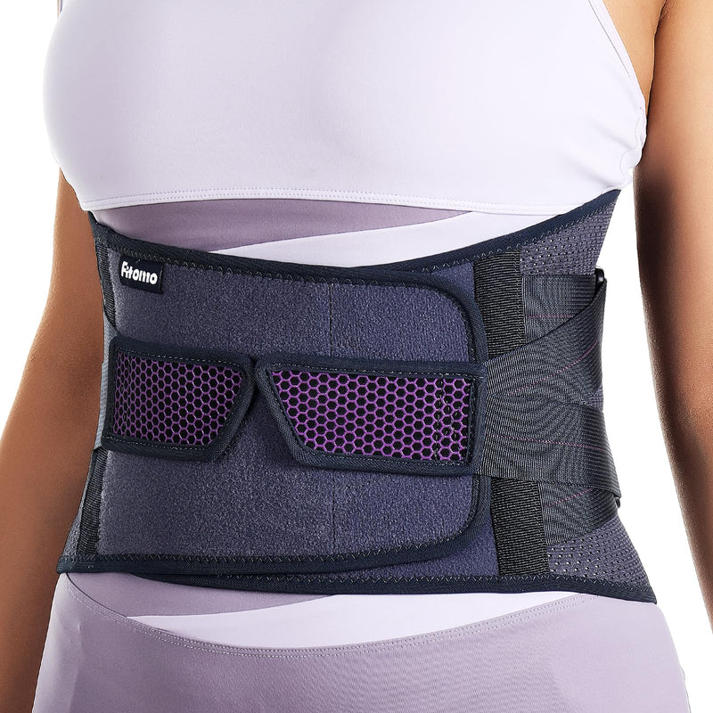 Fitomo Lower Back Support Belt for Women, Back Brace for Intant Pain Relief from Sciatica, Hernated Disc, Scoliosis, Adjustable and Breathable, Perfect for Bending Sitting Standing Heavy Lifting L - NewNest Australia