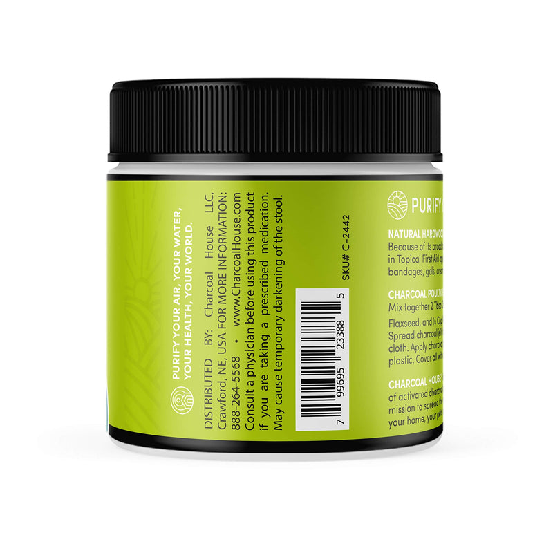 Hardwood Activated Charcoal Powder - Topical First Aid 5 Ounce (Pack of 1) - NewNest Australia
