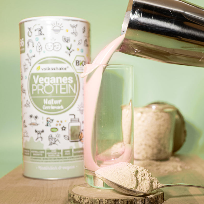 ORGANIC protein vegan | DE-ÖKO-006 | 10 plant-based protein sources | Without sweeteners | Without soy & gluten | Premium quality from Lake Constance | Made in Germany (1000g, natural) - NewNest Australia