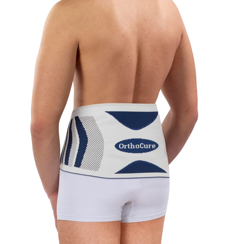 Orthocure Back Brace [Machine Washable] Support Belt For Lumbar Spine | Back Stabilization Kidney Warmer | Bandage For Men & Women | Help With Back Pain Herniated Disc - (L) - NewNest Australia