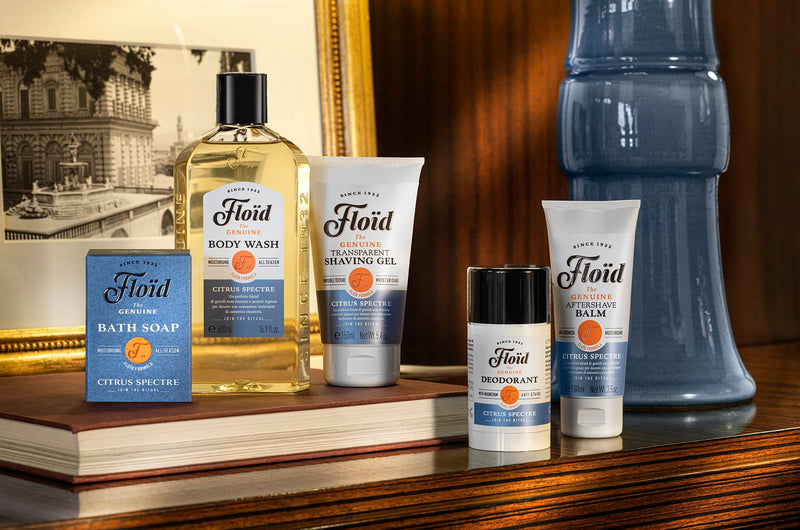 Floid Floïd Citrus Specter Shaving Gel (150 ml), shaving gel with glycerin to protect and hydrate the skin, gel for a smooth shave with a relaxing, warm vanilla scent - NewNest Australia