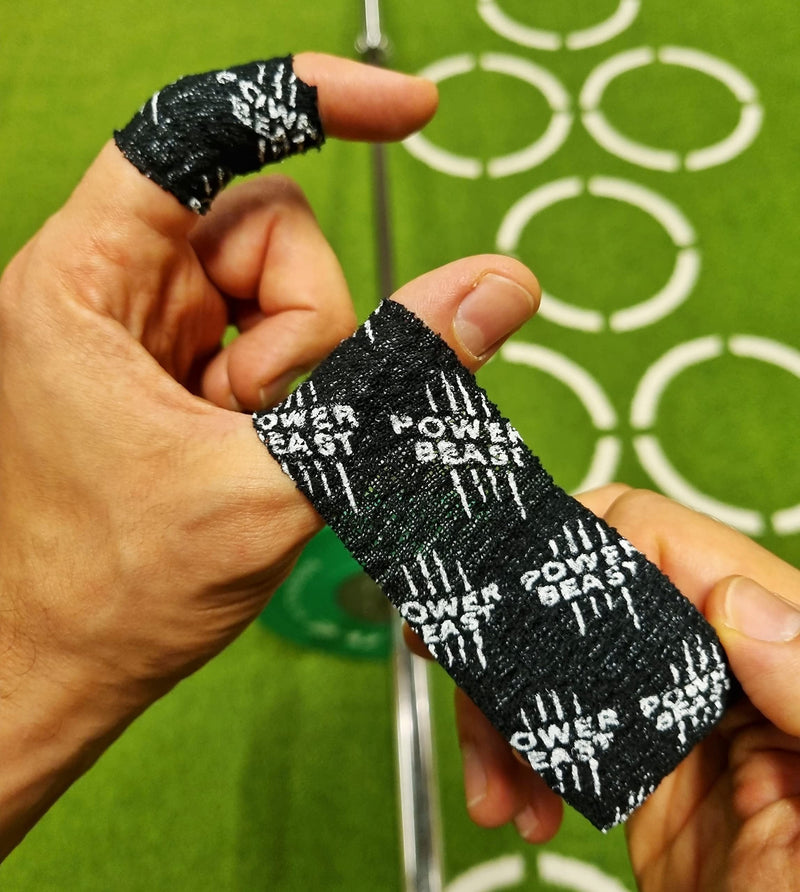 Power Beast 3 X Crossfit Tape, 3 Rolls Of Hook Grip Tape, Sports Tape, Protection For Thumb And Fingers, Elastic Cotton, Sweat-Proof And Breathable, For Weightlifting, Cross-Fit, Weightlifting. - NewNest Australia