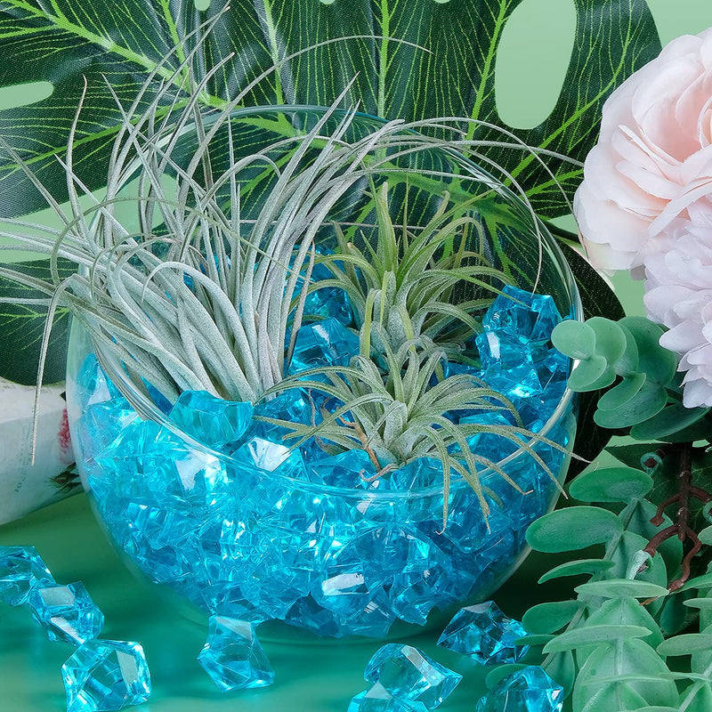 Babenest Acrylic Crushed Ice Rocks, 150 PCS Fake Crystals Plastic Ice Cubes Diamonds Gems for Vase Fillers, Home Decoration, Table Scatter, Event, Wedding, Arts & Crafts (Baby Blue) Baby Blue - NewNest Australia