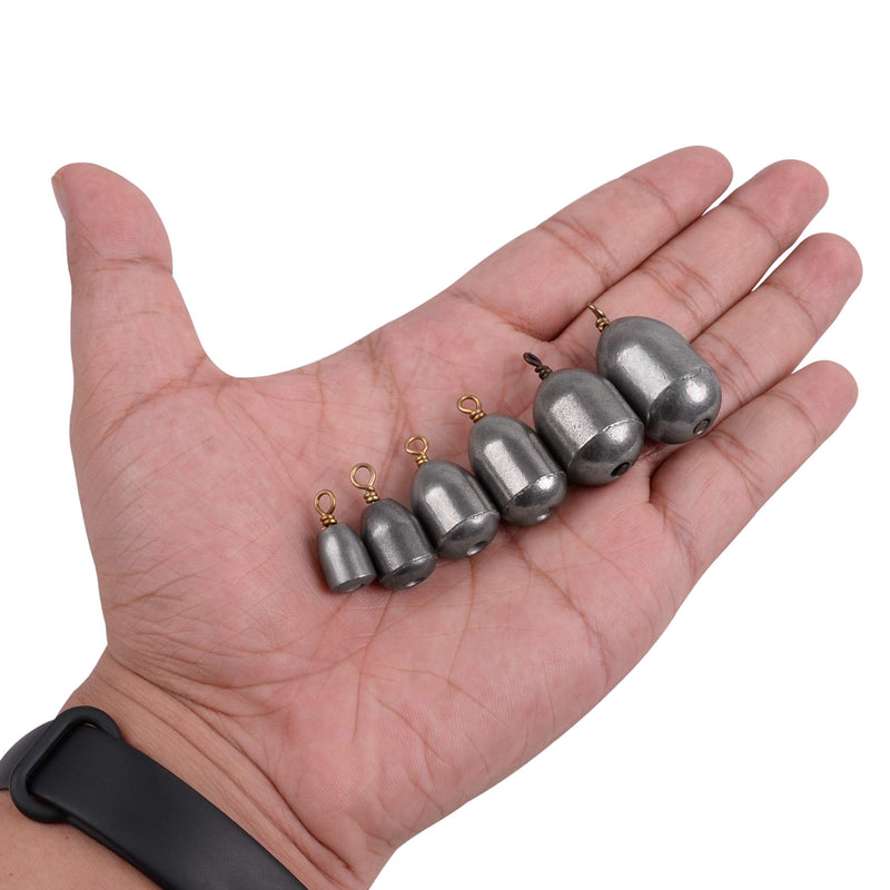 Fishing Weight Sinker - 27/65pcs Bass Casting Sinker Weight Bell Sinker Eco-Friendly Iron Fishing Weight Sinker with Ring Water Drop Sinker Weight for Saltwater Freshwater Fishing 27pcs - NewNest Australia