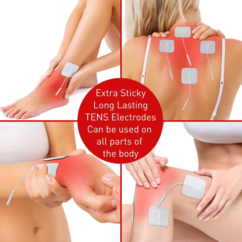 Med-Fit 1 Tens Pads 12 Pads 3 Packs of The Highest Quality Extra Long-Lasting self-Adhesive Tens Pads Size 5cm x 5cm 2"x 2" Med-Fit Pads use Patented Hydrogel for Guaranteed Long Life. - NewNest Australia
