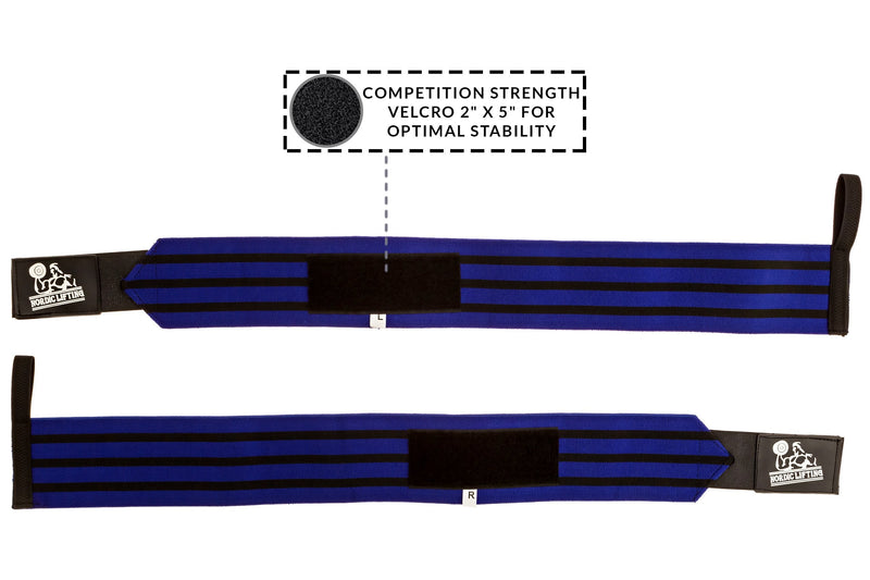 Nordic Liftingtm Wrist Wraps With Thumb Loop (1 Pair/2 Bandages) For Weightlifting, Powerlifting, Strongman, Gym, Crossfit, Crossfit, Bodybuilding, For Men And Women, High Quality Sports Accessory, Extremely Durable - NewNest Australia