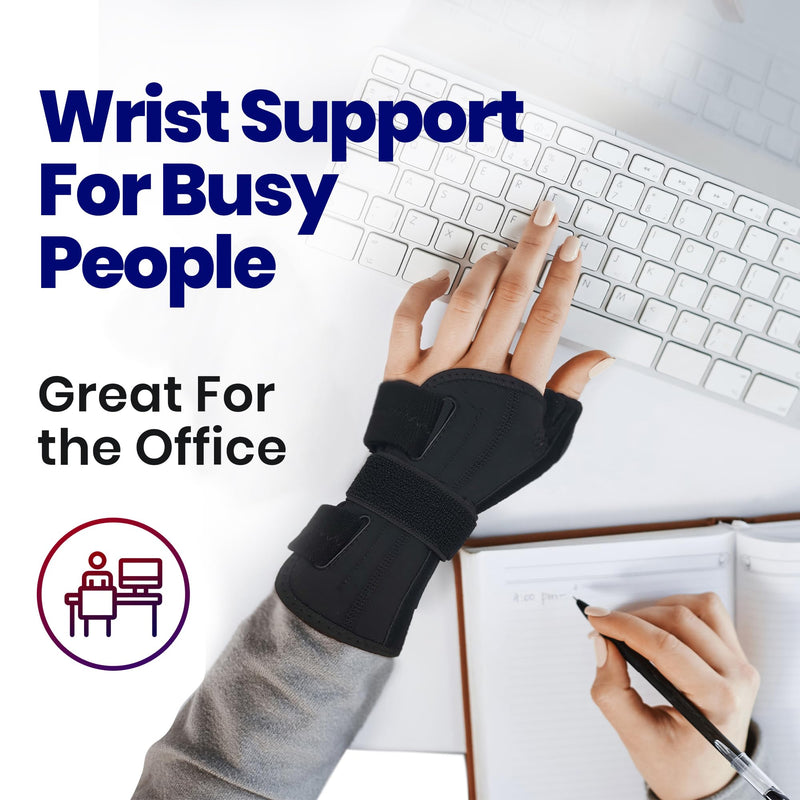 Thumb Splint & Wrist Brace - Carpal Tunnel Wrist Splint with Thumb Spica Thumb Brace. Thumb Stabilizer & Wrist Support For Tendonitis Pain, Arthritis, Trigger Thumb (SMALL/MEDIUM, RIGHT) SMALL/MEDIUM - NewNest Australia