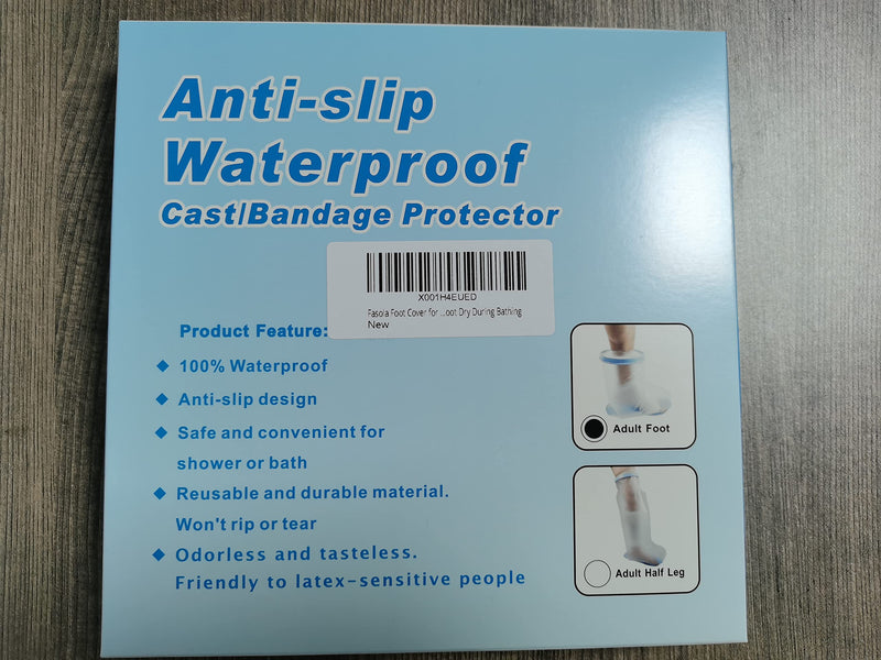 Fasola Shower Protection Foot Non-Slip, Bandage Protection Waterproof Adults for Broken Toes, Ankles, Burns, Reusable Cast Protection Foot Keep Wounds and Bandages Dry While Bathing S - NewNest Australia