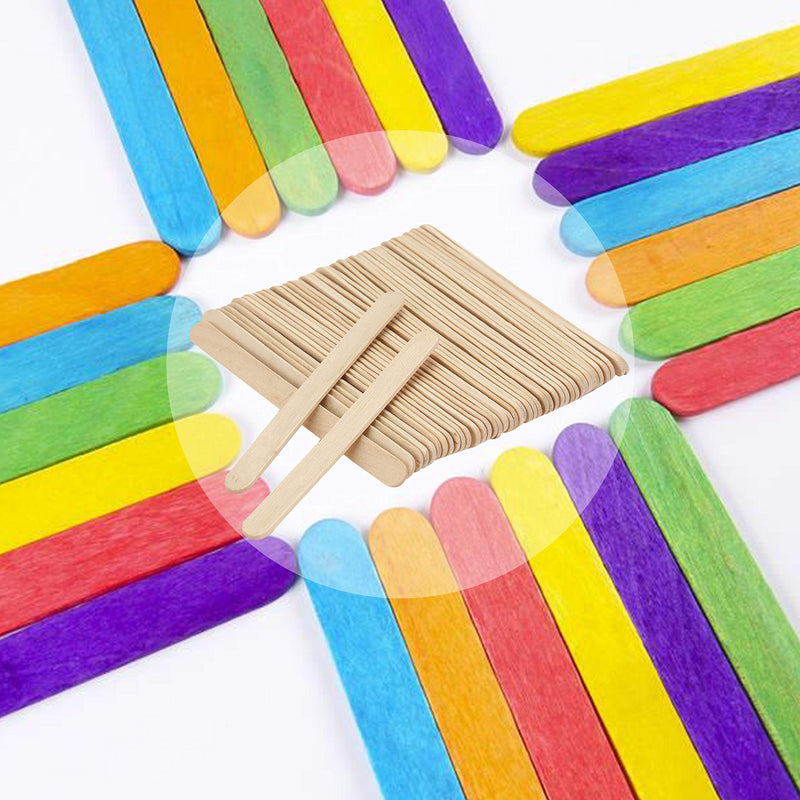 Mr. Pen- Popsicle Stick, Craft Sticks, 4.5 Inch, 200 Pack, Wax Sticks, Popsicle Stick Crafts for Kids, Wood Sticks, Wooden Sticks for Crafts, Sticks for Crafting, Ice Cream Sticks, Wood Craft Sticks - NewNest Australia