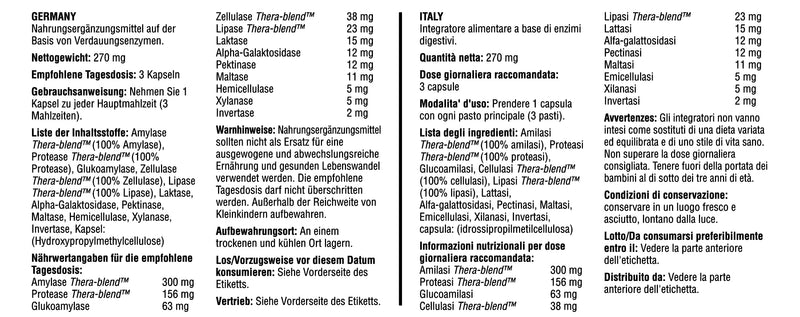 Enzymedica - Digest Fast Acting Enzyme Formula Reduces Gases And Bloating, Improves Nutrient Absorption And Energy, Gluten Free, Dairy Free, Vegetarian, 180 Capsules - NewNest Australia