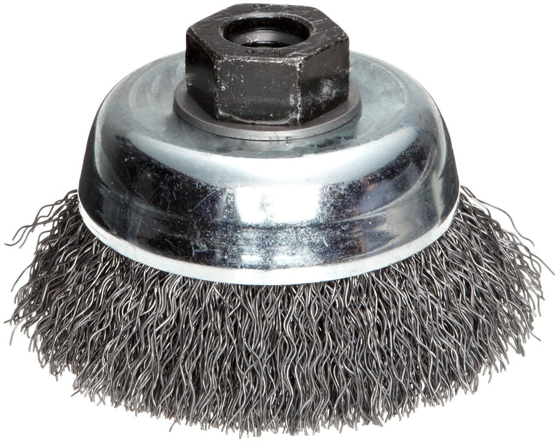 Weiler 36033 Vortec Pro 3" Crimped Wire Cup Brush, .014" Steel Fill, M10 x 1.25 Nut, Made in the USA 3" - NewNest Australia