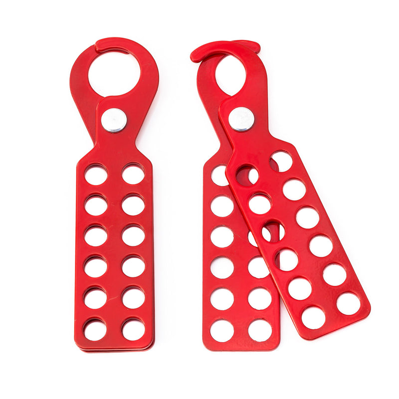 Lockout Safety Supply 7240 12 Hole Lockout Tagout Hasp, Red - NewNest Australia