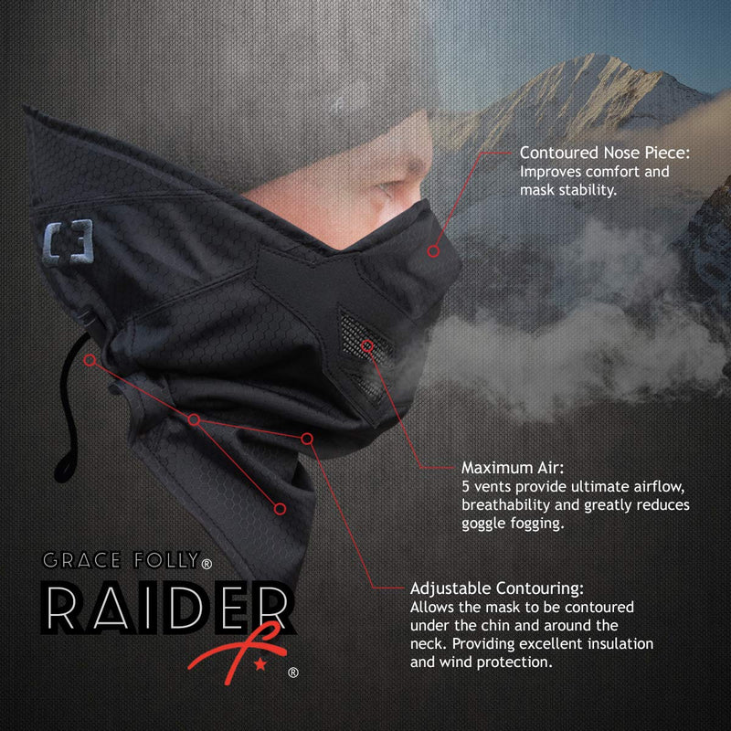 Half Face Mask for Cold Winter Weather. Use This Half Balaclava for Snowboarding, Ski, Motorcycle. (Many Colors) Gray - NewNest Australia