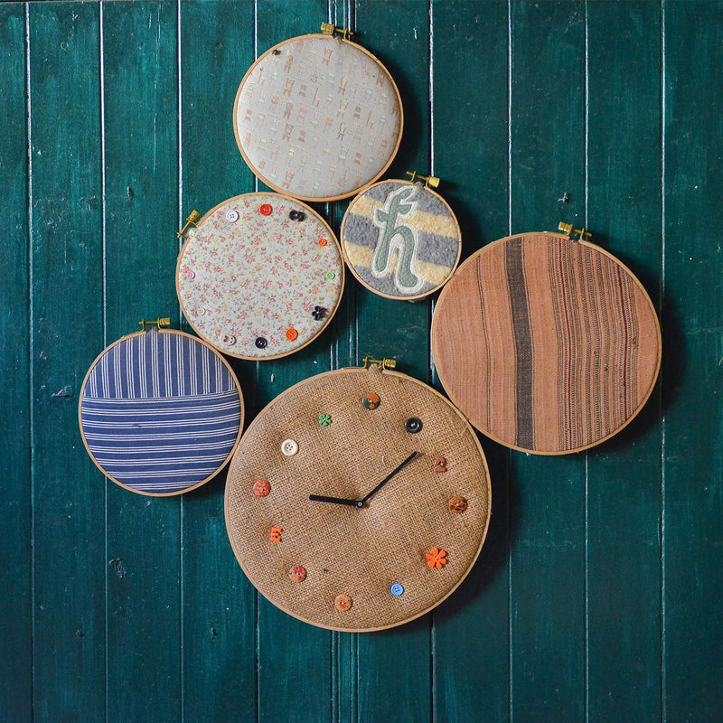Sherbo 3 Pieces Beech Wood Embroidery Hoops Set by 7 Inch to 9 Inch Circle Hoop Ring Cross Stitch Cotton for DIY Embroidery Floss Starter of Sewing Art Kits Crafts (BeechHoop 7-9) BeechHoop 7-9 - NewNest Australia