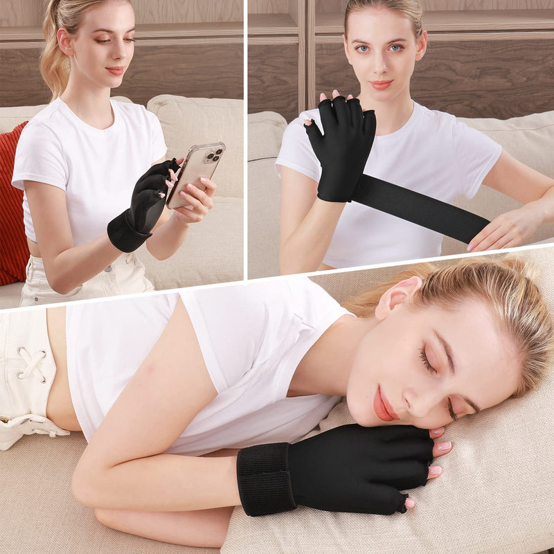 Tolaccea Finger Arthritis Compression Ice Glove for Pain Relief, Adjustable Wrist Strap Hand Wrist Ice Pack for Hot & Cold Therapy, Reusable Gel Cold Pack for Tendinitis, Carpal Tunnel (M) M - NewNest Australia
