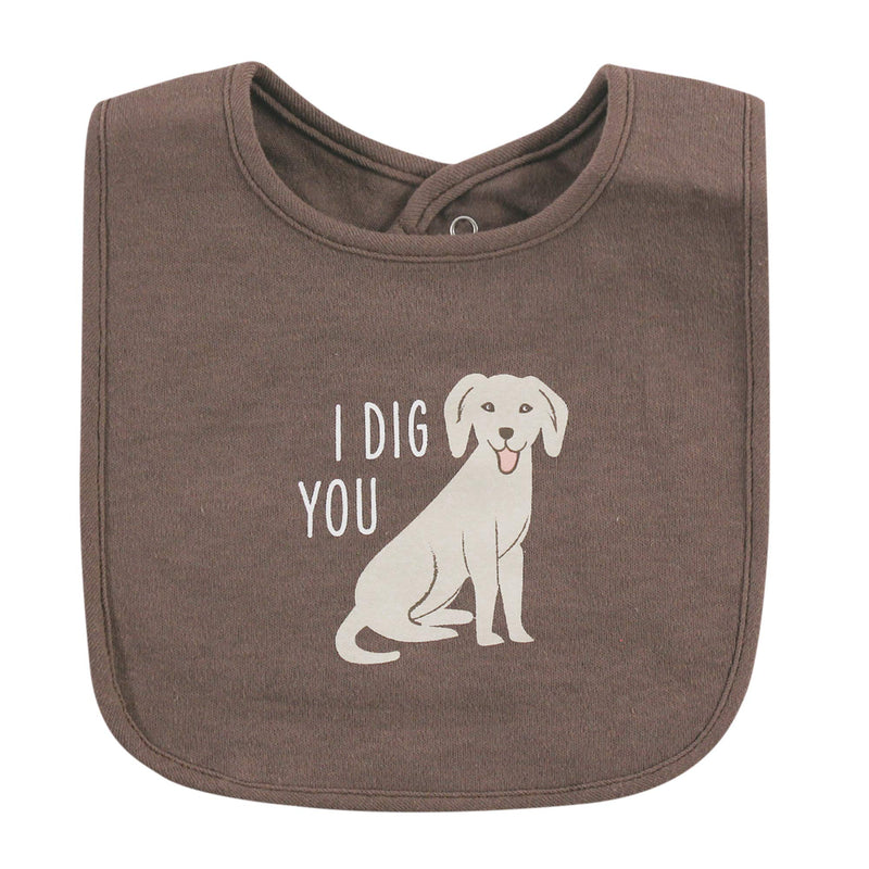 Hudson Baby Cotton Bibs Bacon My Heart One Size - NewNest Australia