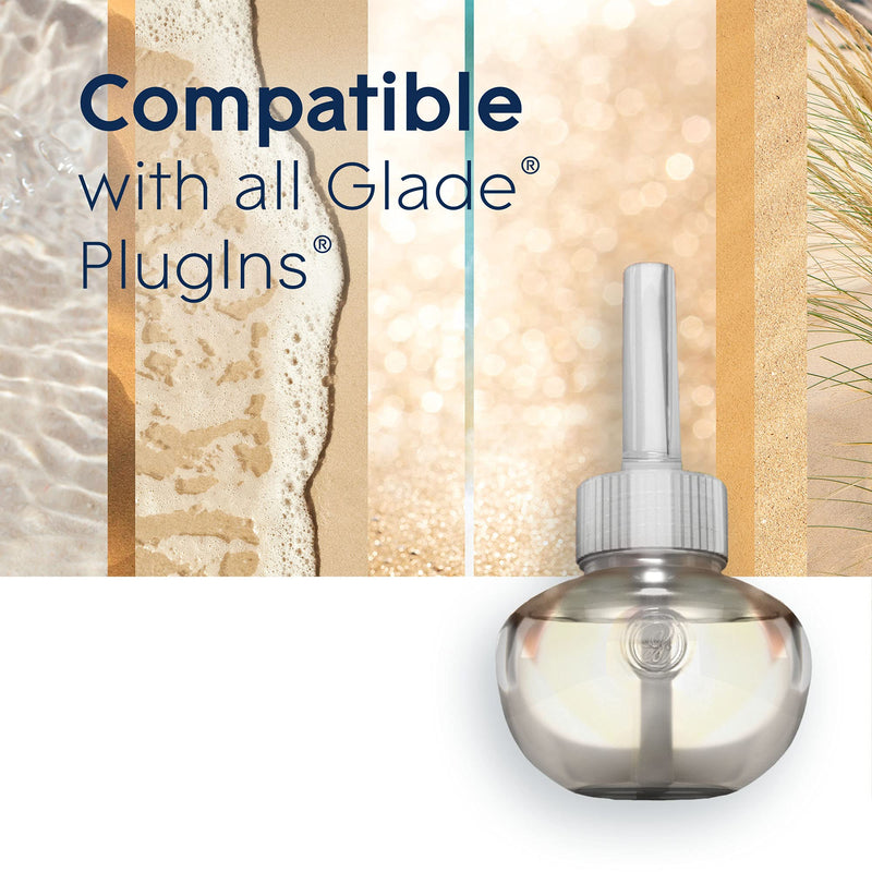 Glade PlugIns Refills Air Freshener, Scented and Essential Oils for Home and Bathroom, Aqua Waves, 1.34 Fl Oz, 2 Count - NewNest Australia