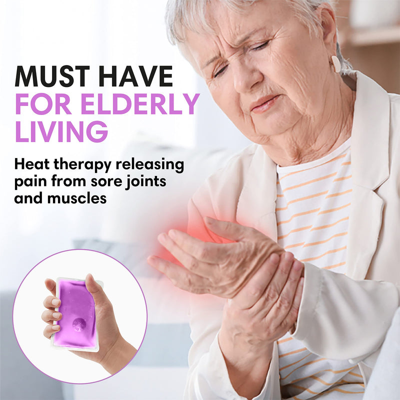 Wremedies for Easier Living Reusable Hand Warmers Gel Click & Heat for Cold Hands Heat Pads Pocket Warmers Instant Heat Arthritis Aid No Electric Required Purple - NewNest Australia