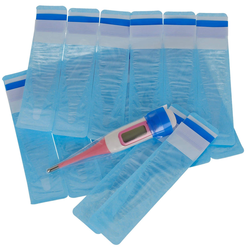 Lantelme 4385 Fever Thermometers with Lubricant Thermometer Protective Covers for Baby Children Adults Pack of 100 - NewNest Australia