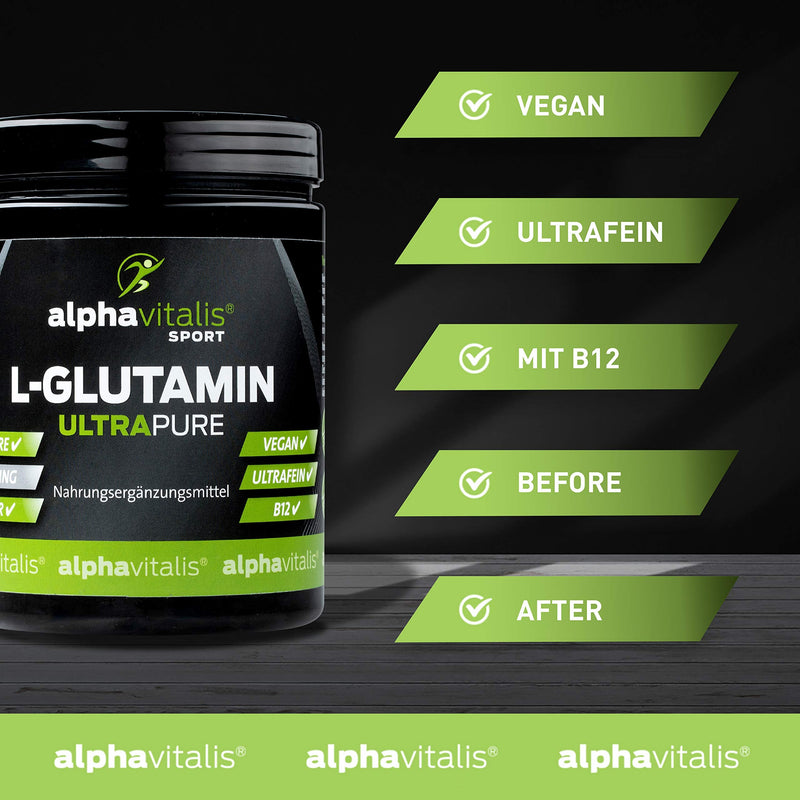 L-glutamine powder ULTRA - 99.95% pure - 1000g - neutral - vegan - gluten-free - lactose-free - finest L-glutamine powder in premium quality 1 kg (pack of 1) - NewNest Australia