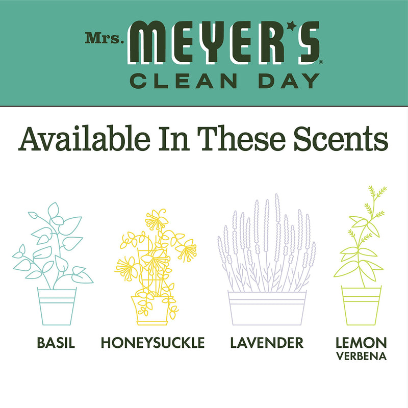 Mrs. Meyer's Multi-Surface Cleaner Spray, Everyday Cleaning Solution for Countertops, Floors, Walls and More, Basil, 16 fl oz Spray Bottle - NewNest Australia