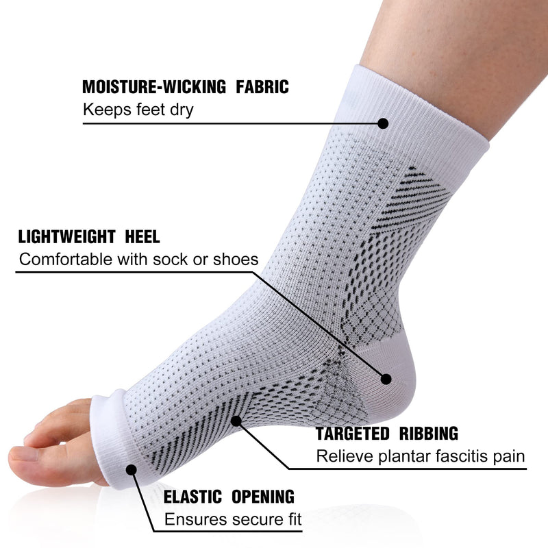 4 Pairs Of Ankle Bandage Orthopedic Compression Socks For Women And Men For Plantar Fasciitis Socks Arthritis Joint Pain Heel Spur Neuropathy Foot Bandages Ankle Joint - NewNest Australia