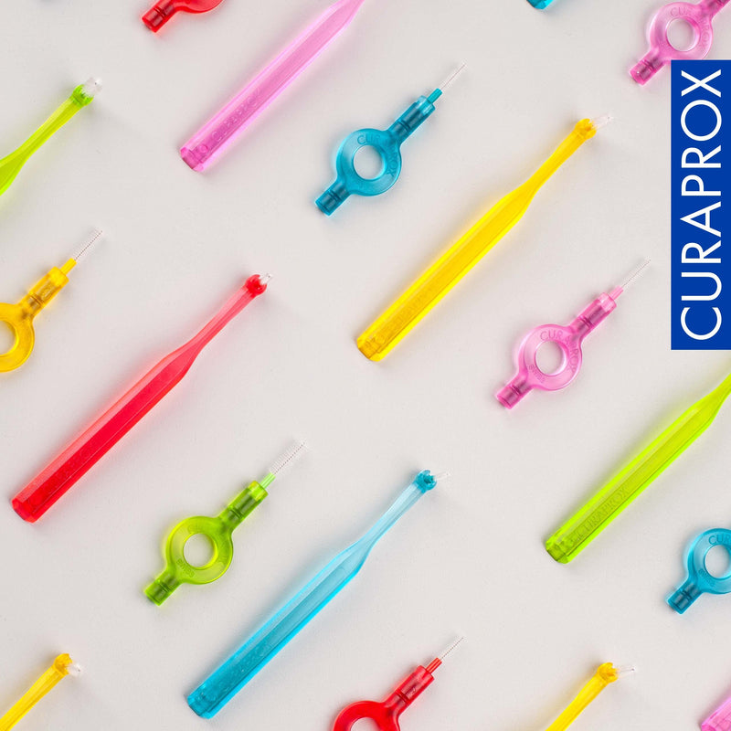 Curaprox interdental brush set CPS 06 prime start, starter set with 5 brushes, 2 different holders, turquoise, 0.6 mm diameter, 2.2 mm effectiveness 1 piece (pack of 1) - NewNest Australia