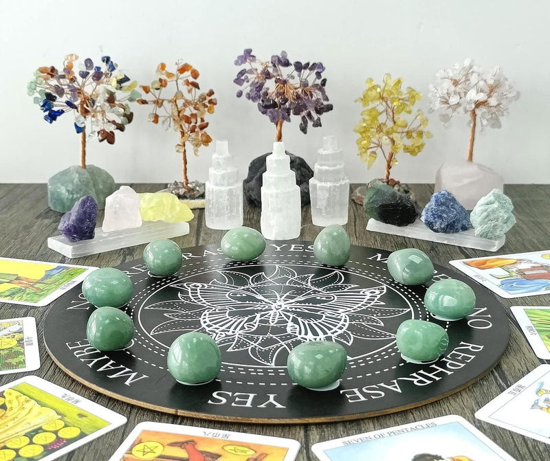 XIANNVXI Green Aventurine Crystal Stones Natural Irregular Polished Tumbled Stones Bulk Crystals Gemstones Vase Filler Decorative Stones Reiki Palm Energy Stones 100 Gram I - Green Aventurine - NewNest Australia