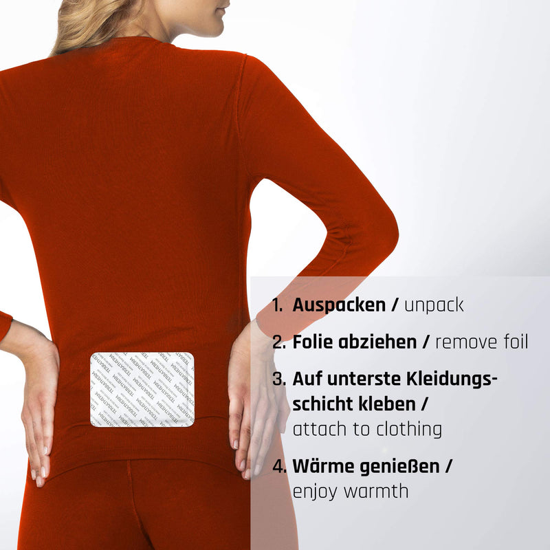 TerraTherm heat patches back, neck and shoulders - 12 hours of pleasant deep warmth, back warmer - body warmer self-adhesive and air-activated - 10 pieces - NewNest Australia