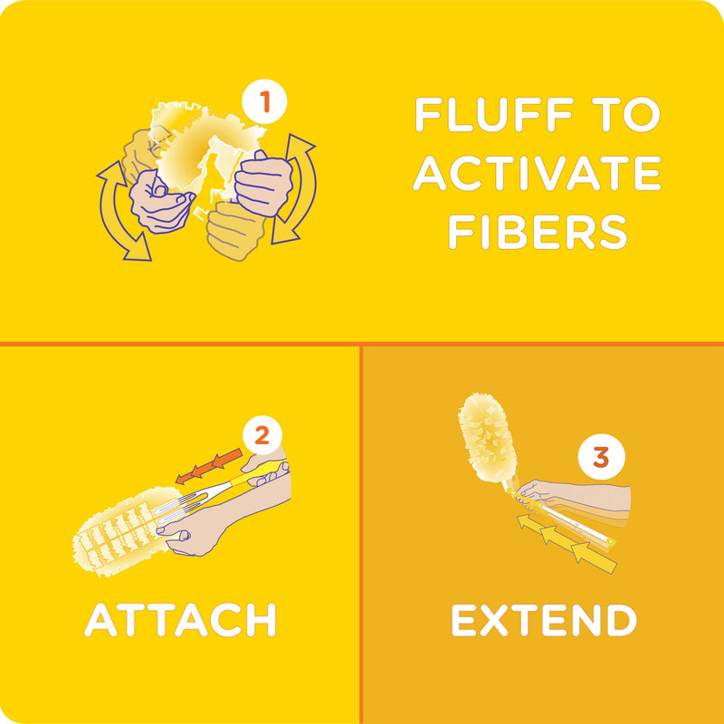 Swiffer 360 Dusters Extendable Handle Starter Kit, 3 Count Duster Refill - NewNest Australia
