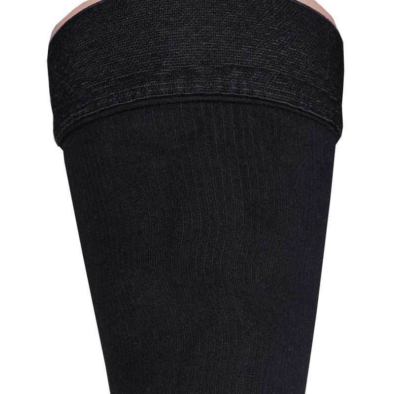 Truform Compression Socks, 20-30 mmHg, Men's Dress Socks, Thigh High Over Knee Length, Black, Small Small (1 Pair) - NewNest Australia