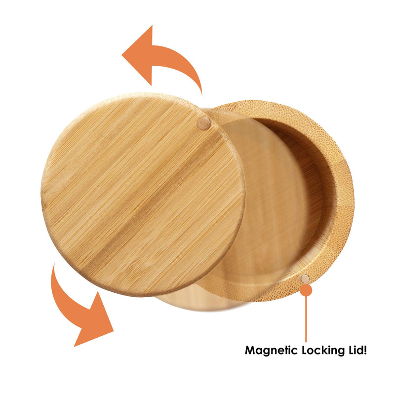 NewNest Australia - Totally Bamboo 20-2083 Salt Box, 3-1/2-Inch round, Plain 