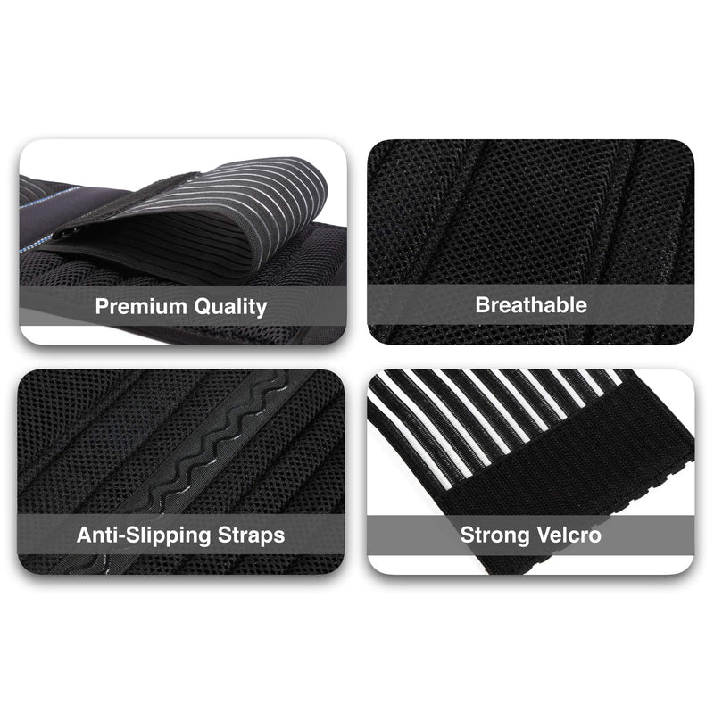 Back Support Belt by BraceUP for Men and Women - Breathable Waist Lumbar Lower Back Brace for Sciatica, Herniated Disc, Scoliosis Back Pain Relief, Heavy lifting, with Dual Adjustable Straps (S/M) Small/Medium (Pack of 1) - NewNest Australia