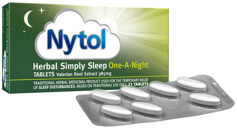Nytol Herbal Simply Sleep One A Night Tablets - Herbal Remedy with natural active ingredients used to aid restful sleep - 21 Count (Pack of 1) - NewNest Australia