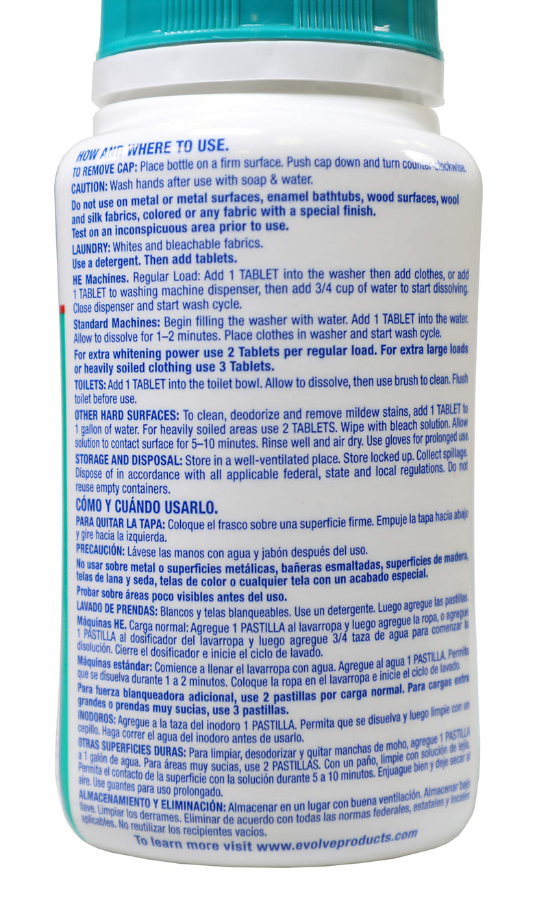 Evolve Concentrated Bleach Tablets, 1- 32ct (Linen Breeze Scent) - NewNest Australia
