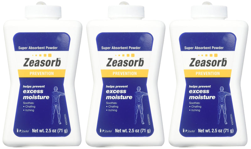 ZEASORB Powder 2.5 OZ (3 Pack) - NewNest Australia